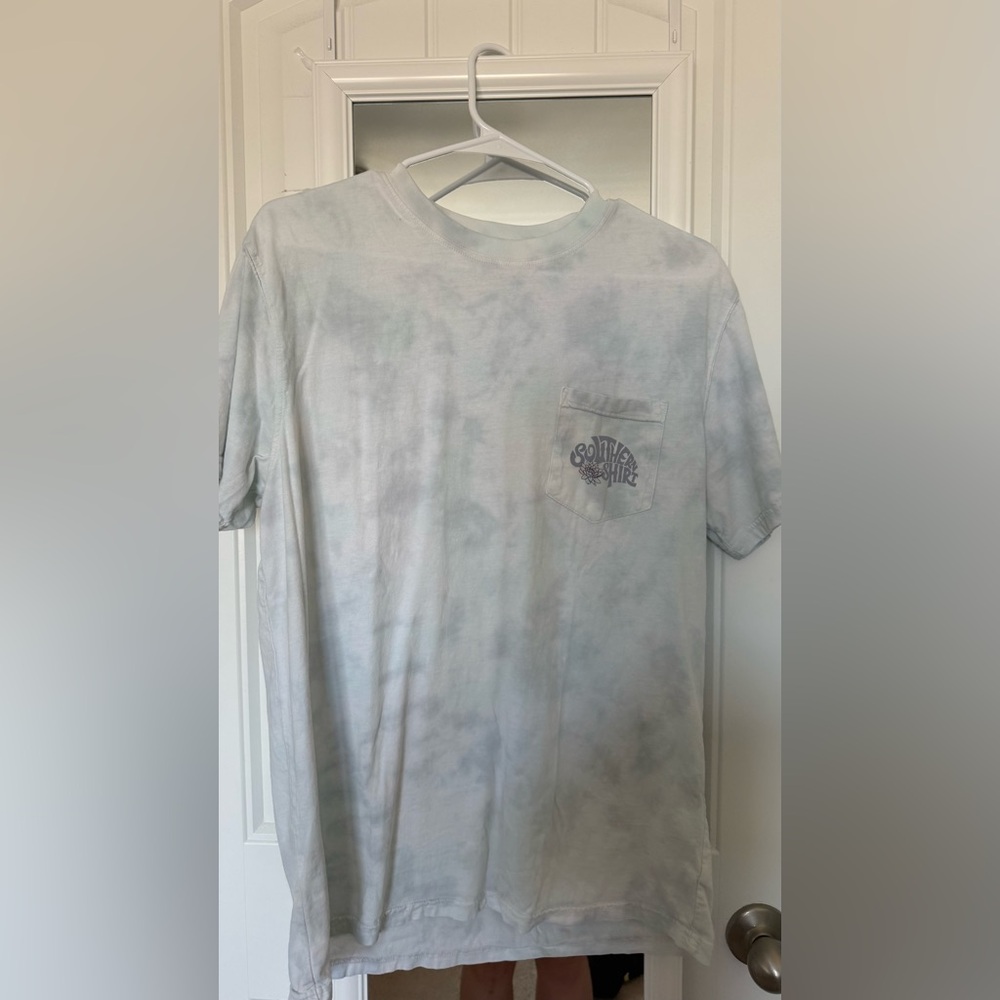 The Southern Shirt Company Light Gray Tie-Dye Tee